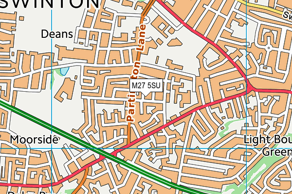 M27 5SU map - OS VectorMap District (Ordnance Survey)