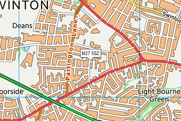 The New Broadwalk PRU map (M27 5SZ) - OS VectorMap District (Ordnance Survey)