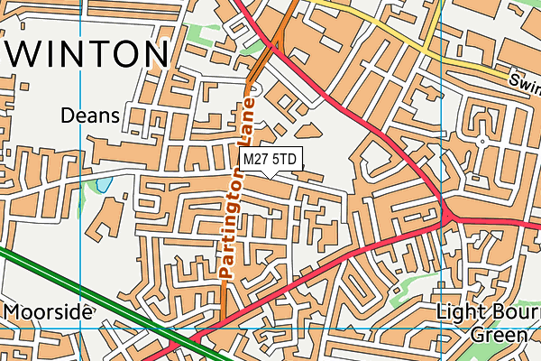 The Deans Primary School map (M27 5TD) - OS VectorMap District (Ordnance Survey)