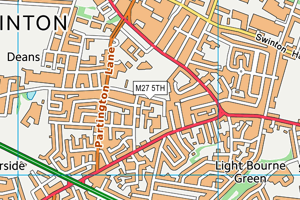 M27 5TH map - OS VectorMap District (Ordnance Survey)