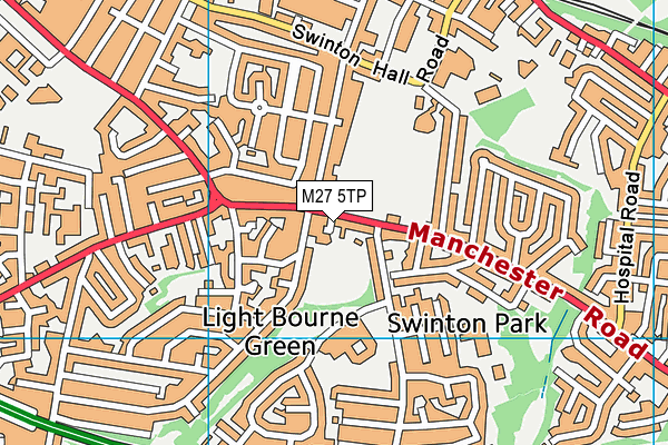 M27 5TP map - OS VectorMap District (Ordnance Survey)
