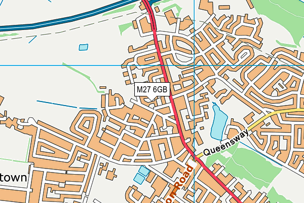 M27 6GB map - OS VectorMap District (Ordnance Survey)