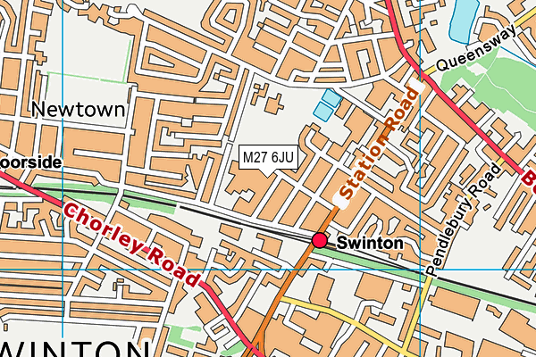 Co-op Academy Swinton map (M27 6JU) - OS VectorMap District (Ordnance Survey)