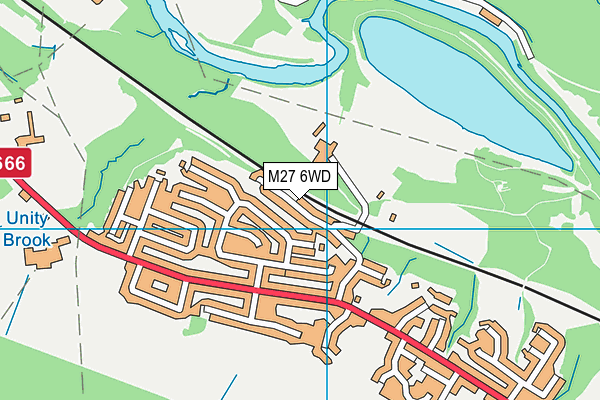M27 6WD map - OS VectorMap District (Ordnance Survey)