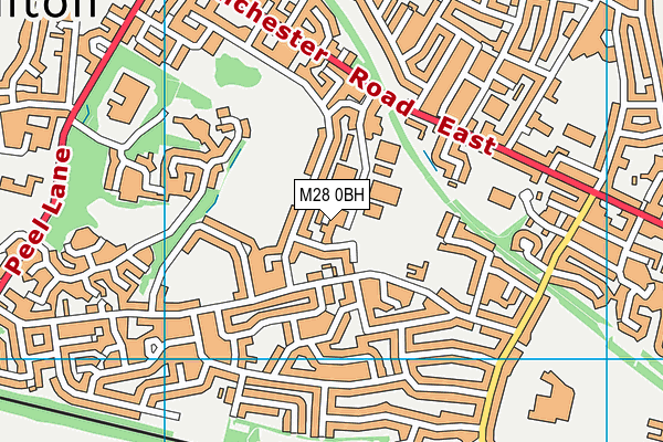 M28 0BH map - OS VectorMap District (Ordnance Survey)