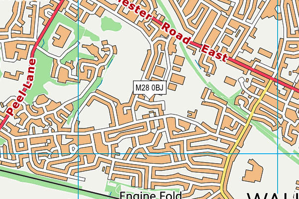 M28 0BJ map - OS VectorMap District (Ordnance Survey)