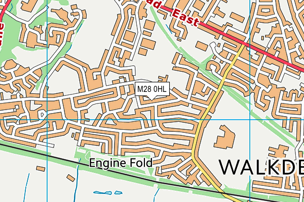 M28 0HL map - OS VectorMap District (Ordnance Survey)