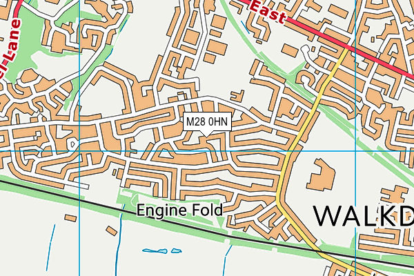 M28 0HN map - OS VectorMap District (Ordnance Survey)