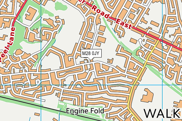 M28 0JY map - OS VectorMap District (Ordnance Survey)