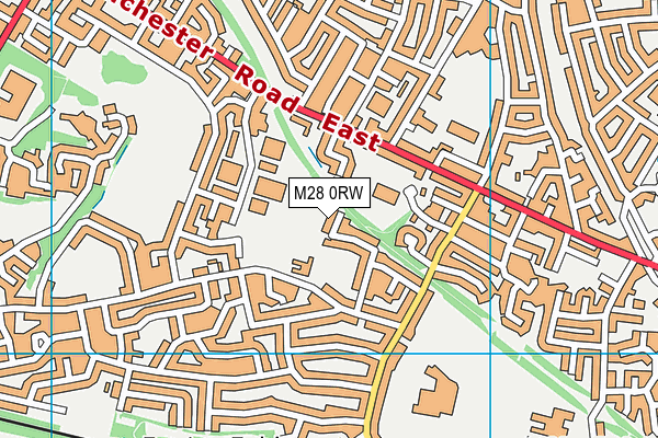 M28 0RW map - OS VectorMap District (Ordnance Survey)