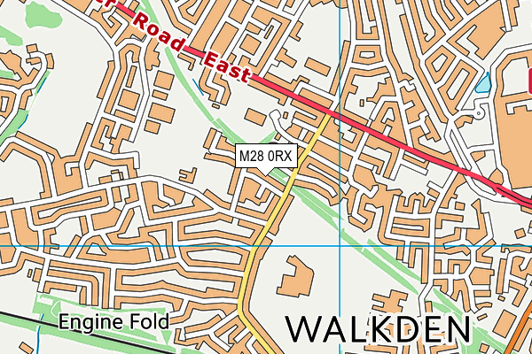 M28 0RX map - OS VectorMap District (Ordnance Survey)