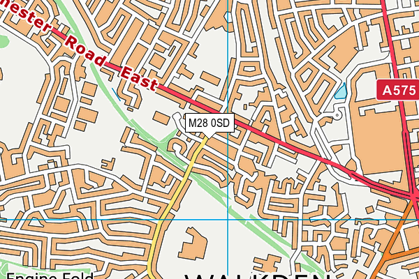 M28 0SD map - OS VectorMap District (Ordnance Survey)