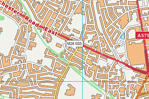 M28 0SS map - OS VectorMap District (Ordnance Survey)