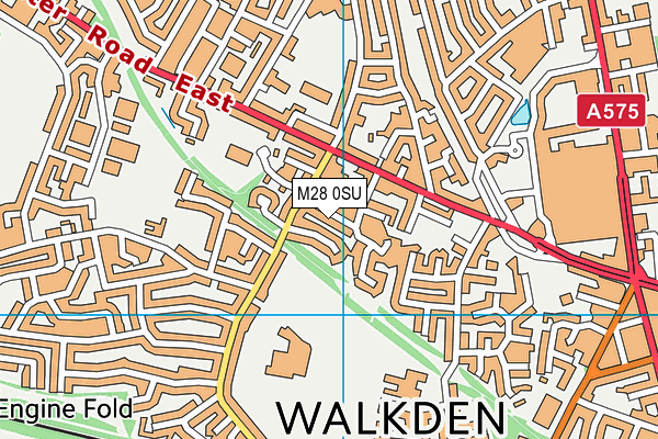 M28 0SU map - OS VectorMap District (Ordnance Survey)