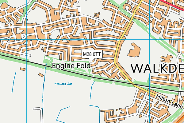 M28 0TT map - OS VectorMap District (Ordnance Survey)
