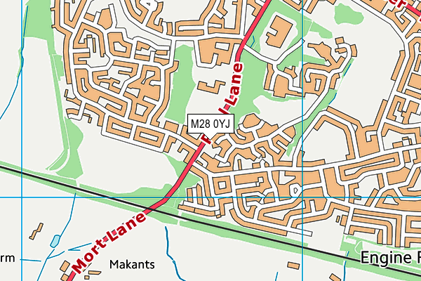 M28 0YJ map - OS VectorMap District (Ordnance Survey)