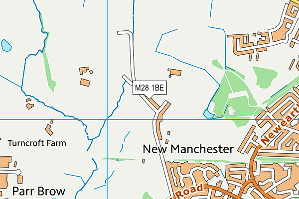 M28 1BE map - OS VectorMap District (Ordnance Survey)