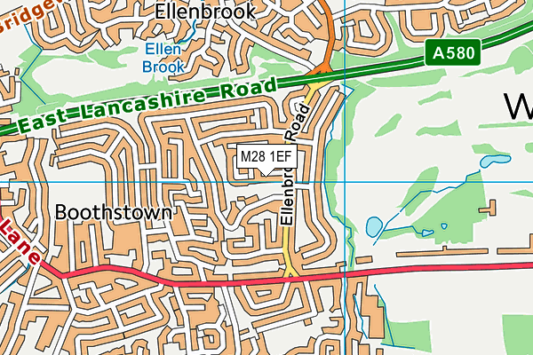 M28 1EF map - OS VectorMap District (Ordnance Survey)