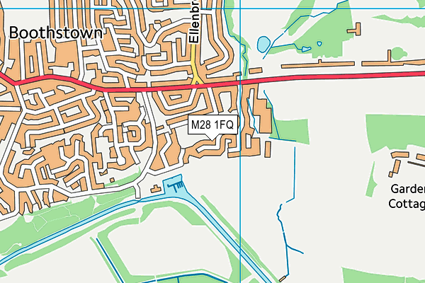 M28 1FQ map - OS VectorMap District (Ordnance Survey)