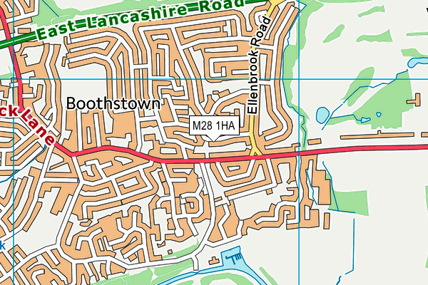 M28 1HA map - OS VectorMap District (Ordnance Survey)