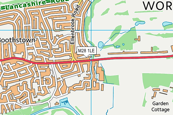 M28 1LE map - OS VectorMap District (Ordnance Survey)
