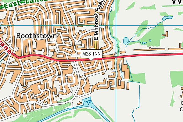M28 1NN map - OS VectorMap District (Ordnance Survey)