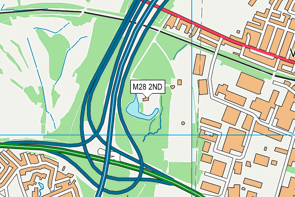 M28 2ND map - OS VectorMap District (Ordnance Survey)