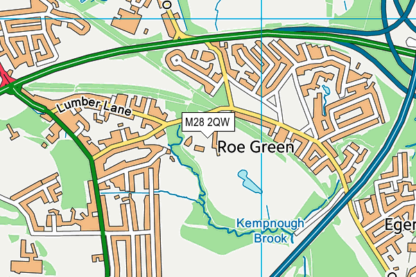 Beesley Green Community Centre map (M28 2QW) - OS VectorMap District (Ordnance Survey)