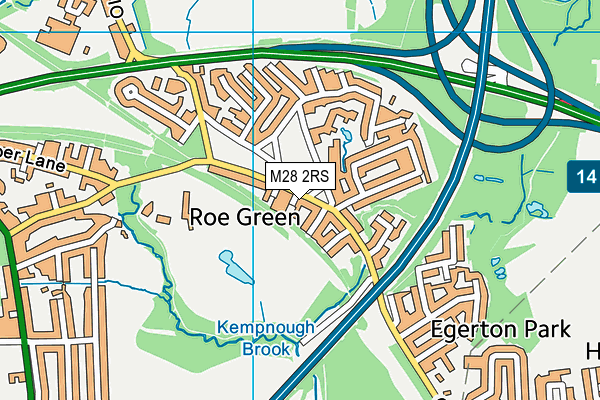 M28 2RS map - OS VectorMap District (Ordnance Survey)