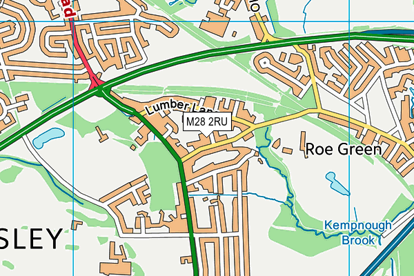 M28 2RU map - OS VectorMap District (Ordnance Survey)