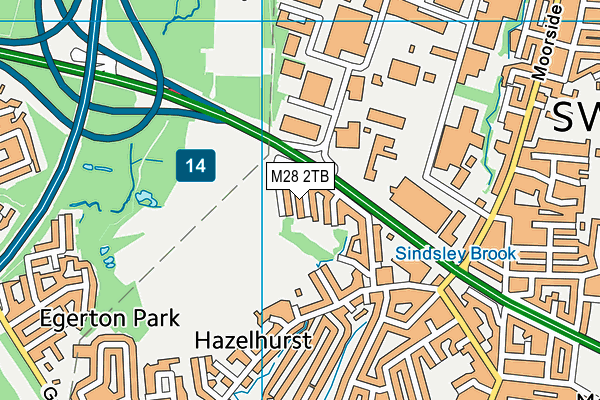 M28 2TB map - OS VectorMap District (Ordnance Survey)
