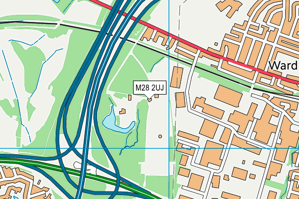 M28 2UJ map - OS VectorMap District (Ordnance Survey)