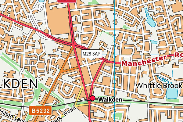 M28 3AP map - OS VectorMap District (Ordnance Survey)