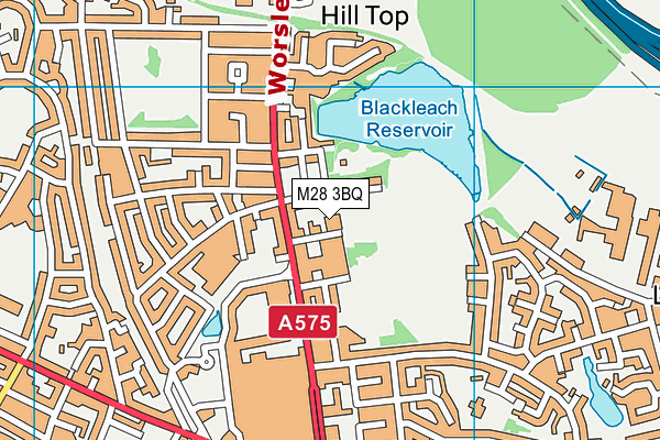 M28 3BQ map - OS VectorMap District (Ordnance Survey)