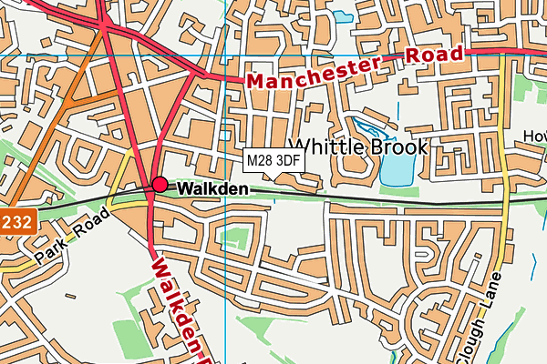 M28 3DF map - OS VectorMap District (Ordnance Survey)