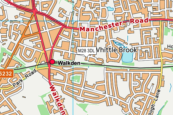 M28 3DL map - OS VectorMap District (Ordnance Survey)