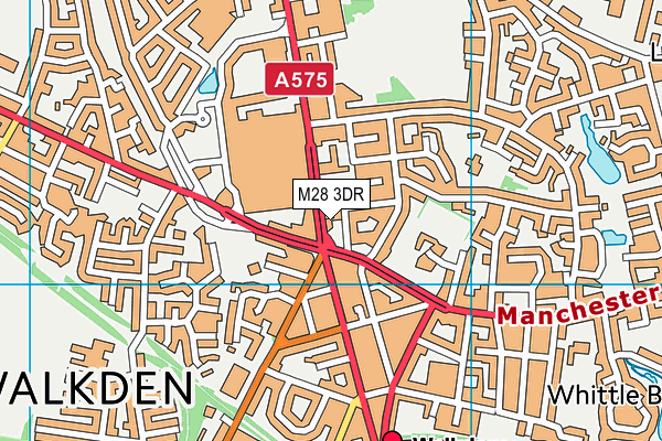 M28 3DR map - OS VectorMap District (Ordnance Survey)