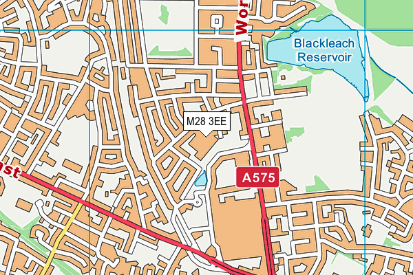 M28 3EE map - OS VectorMap District (Ordnance Survey)