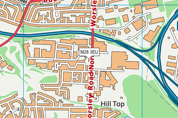 M28 3EU map - OS VectorMap District (Ordnance Survey)