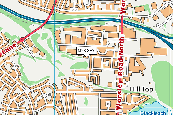 M28 3EY map - OS VectorMap District (Ordnance Survey)