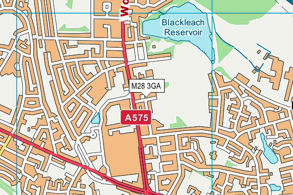 M28 3GA map - OS VectorMap District (Ordnance Survey)