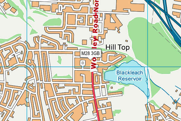 M28 3GB map - OS VectorMap District (Ordnance Survey)