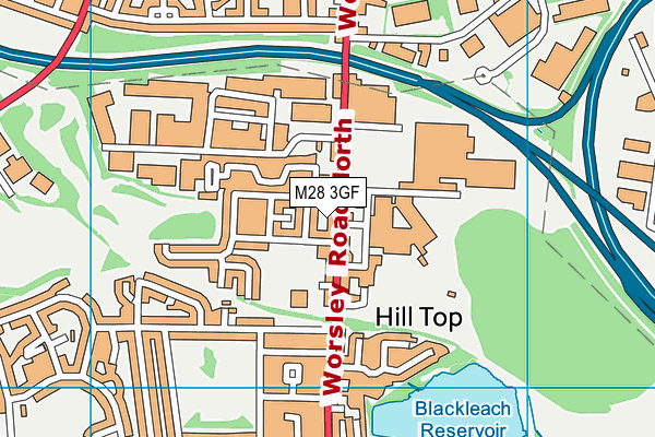 M28 3GF map - OS VectorMap District (Ordnance Survey)