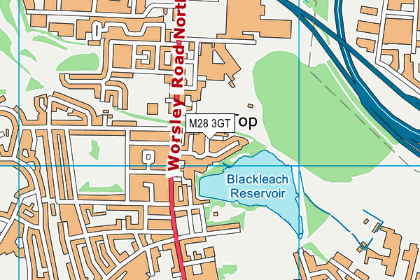 M28 3GT map - OS VectorMap District (Ordnance Survey)