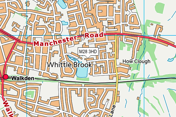 M28 3HD map - OS VectorMap District (Ordnance Survey)