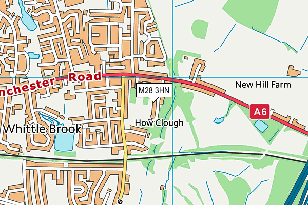 M28 3HN map - OS VectorMap District (Ordnance Survey)