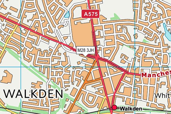 Sportlife Fitness Centre (Walkden) (Closed) map (M28 3JH) - OS VectorMap District (Ordnance Survey)