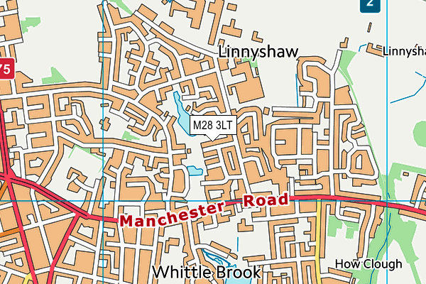 M28 3LT map - OS VectorMap District (Ordnance Survey)