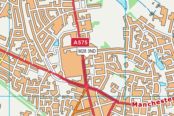M28 3ND map - OS VectorMap District (Ordnance Survey)