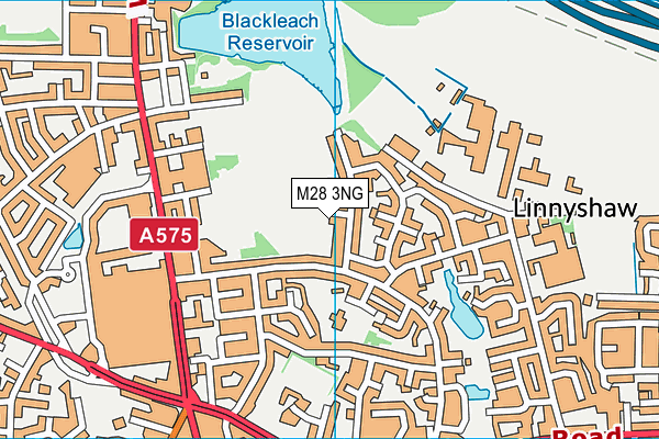 M28 3NG map - OS VectorMap District (Ordnance Survey)
